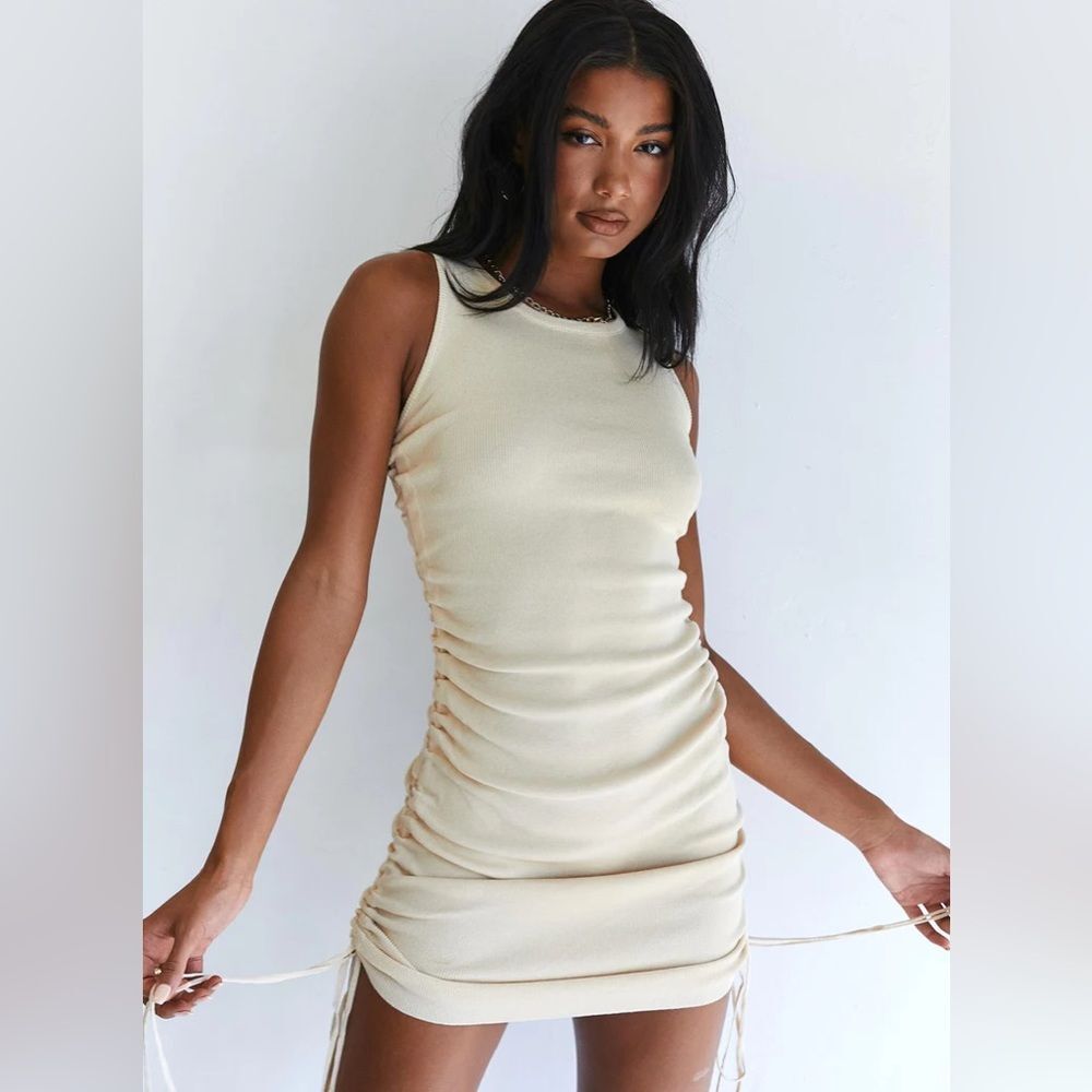 *NWT* Lioness Ecru Military Minds Mini Dress
